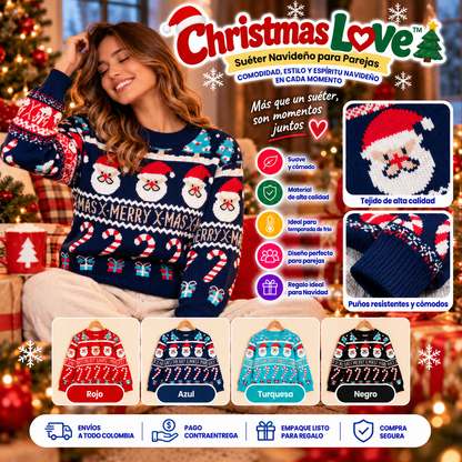 Christmas Love | Suéter Navideño Calidad Premiun + Envío Gratis