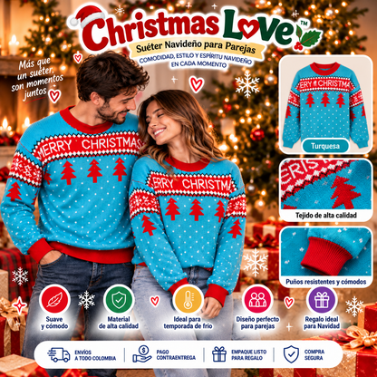 Christmas Love | Suéter Navideño Calidad Premiun + Envío Gratis