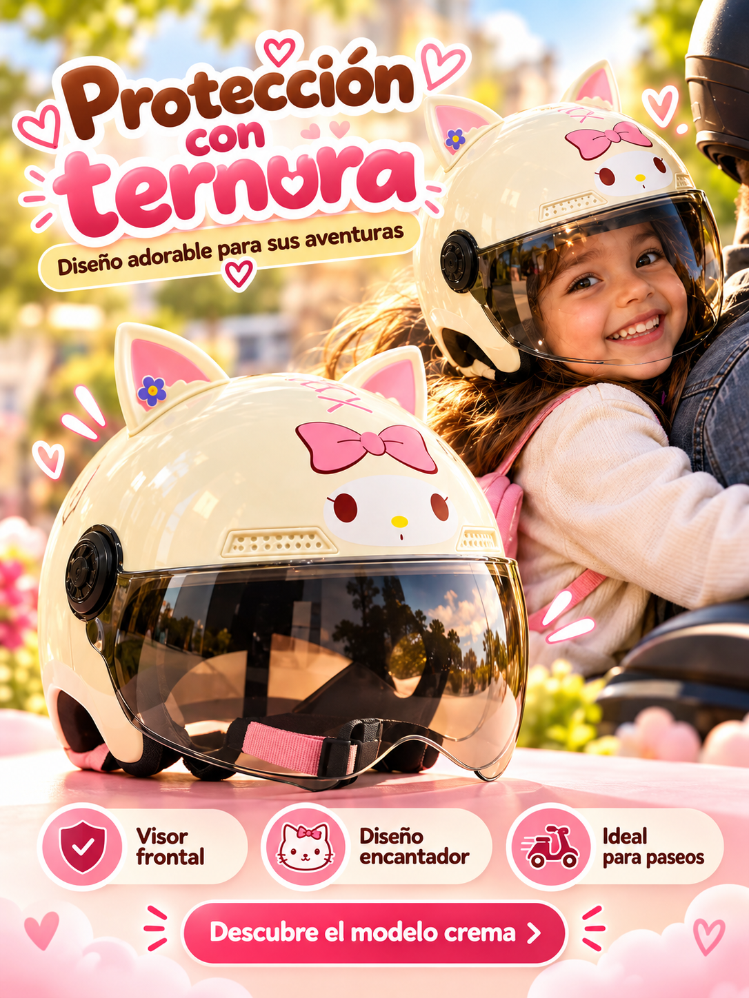 Casco Infantil para Moto | Seguridad y Diversión + Envío Gratis