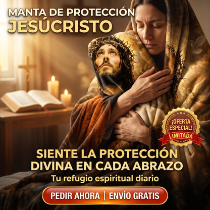 Manta de protección JESUCRISTO Yo soy el camino (130 x 90 cm)