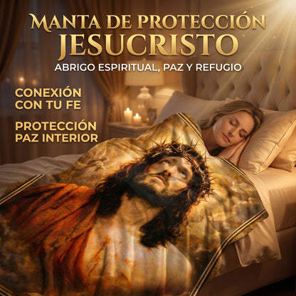 Manta de protección JESUCRISTO Yo soy el camino (130 x 90 cm)