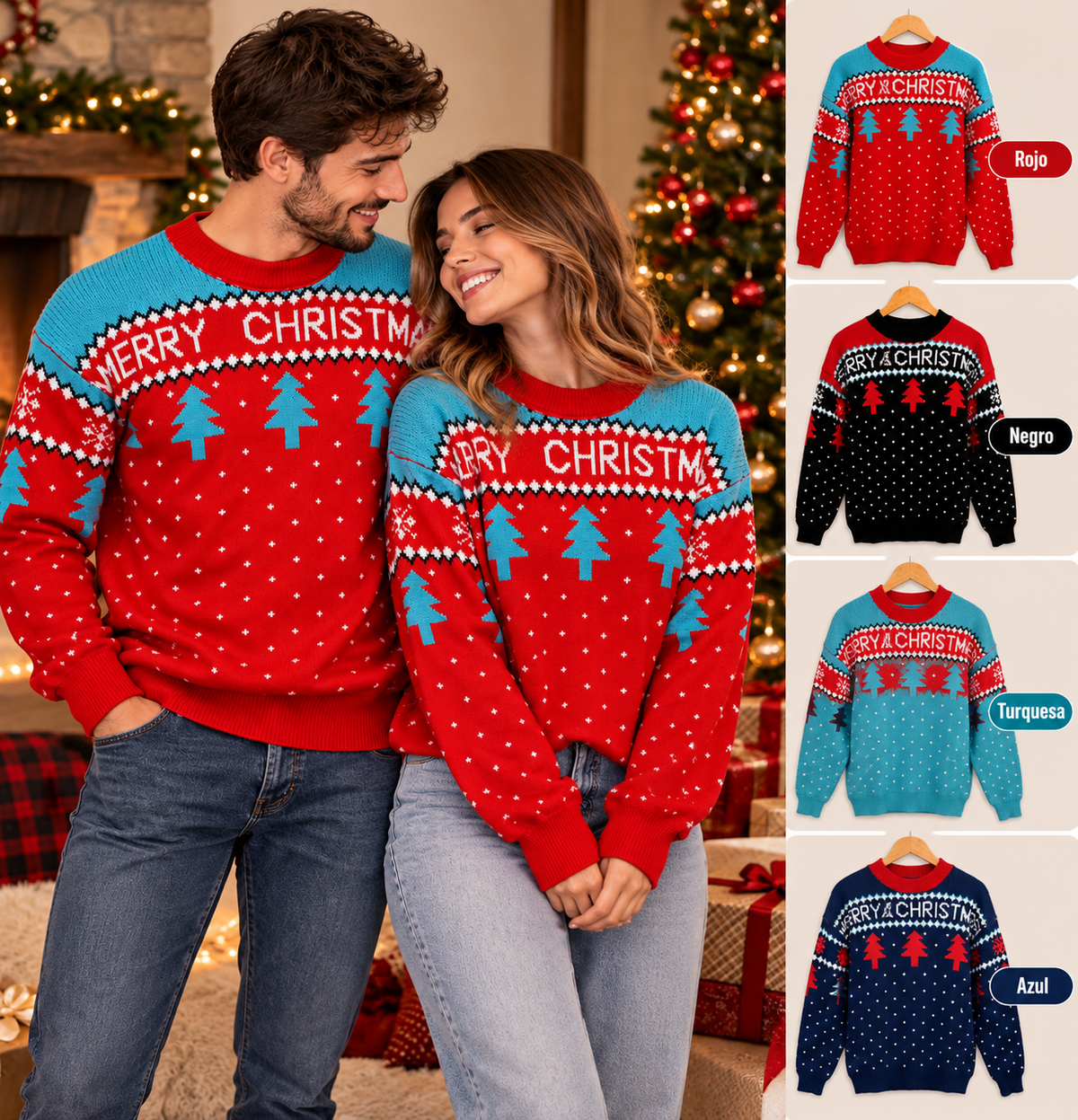 Christmas Love | Suéter Navideño Calidad Premiun + Envío Gratis