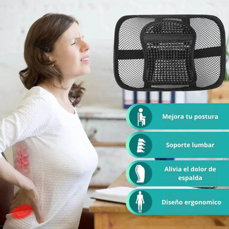 Soporte lumbar ergonómico