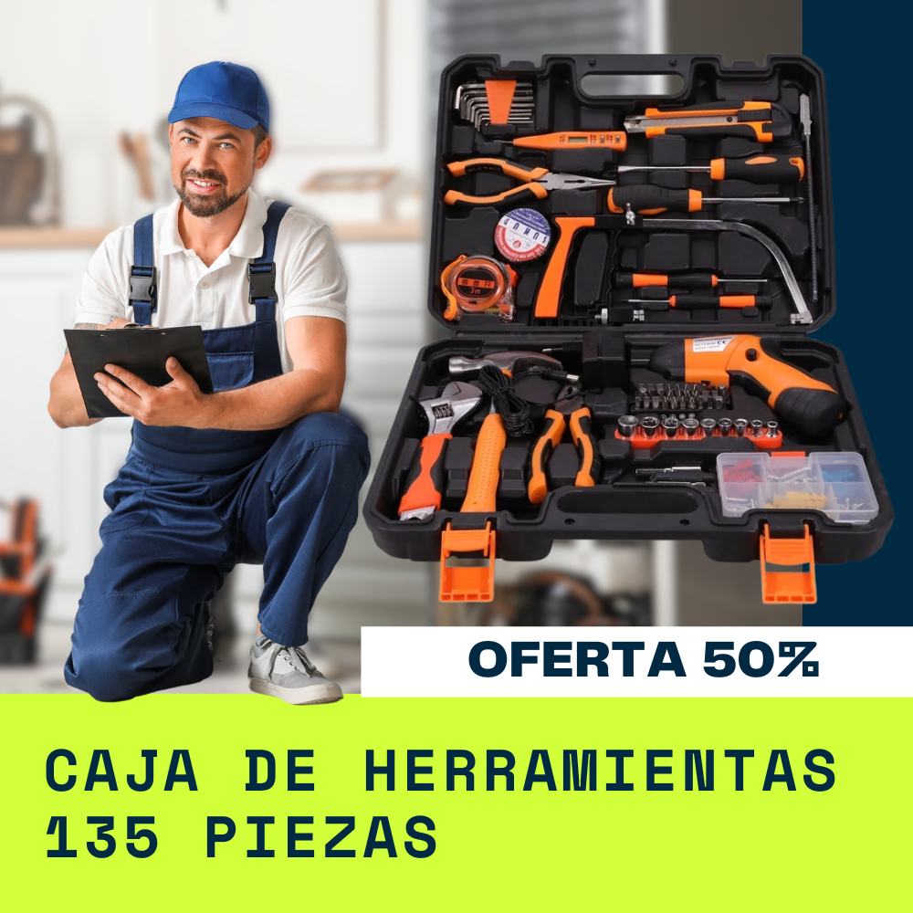 Caja de herramientas 135 piezas