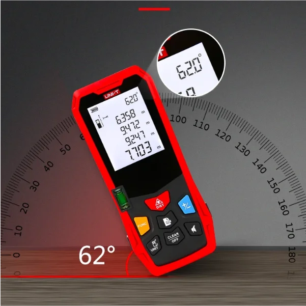 Silux UNI-T Medidor de Distancia Láser Portátil LM40