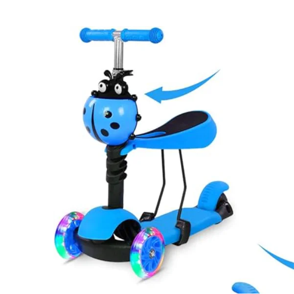 SEEDARY Scooter 3 en 1 para niños 2-8 años