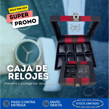 Caja Organizadora de Relojes de Lujo x8