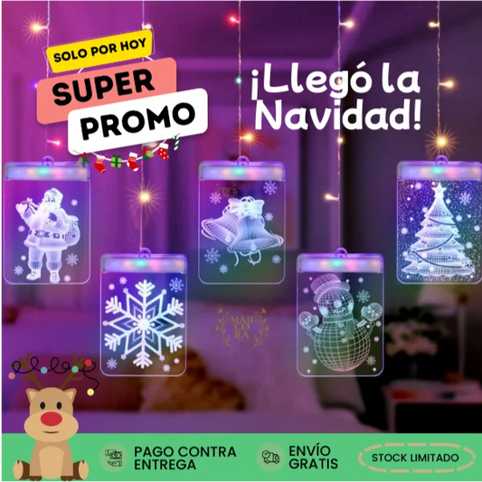 BLOOMWIN -Luces Navideñas Decorativas 3D LED