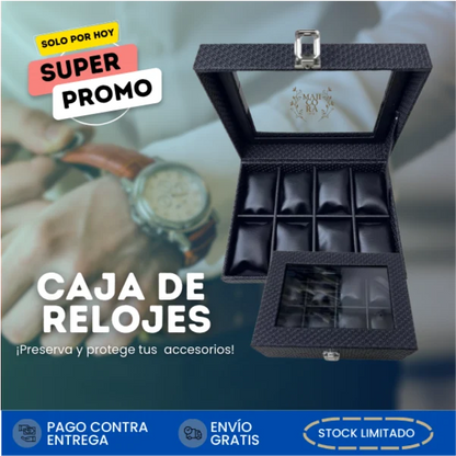 Caja Organizadora de Relojes de Lujo x8