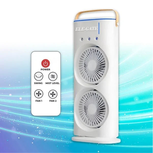 FunBlast Ventilador Doble con Nebulizador | 50% Off + Envío Gratis