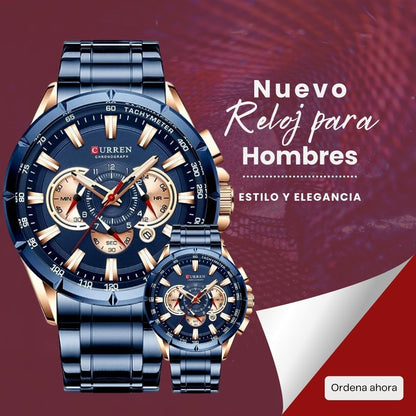 Reloj de Acero Inoxidable Curren para hombres