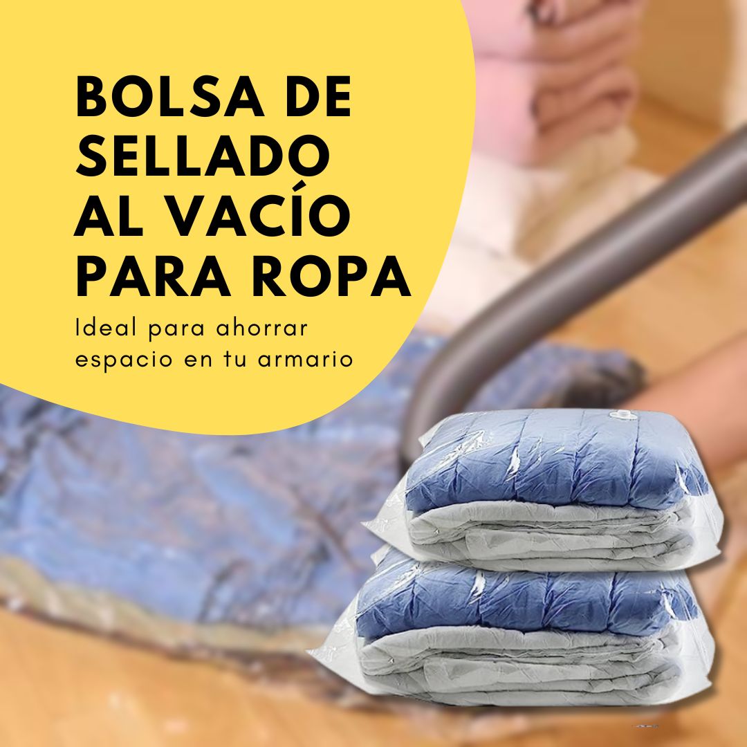 Bolsa de sellado al vacío para ropa X 3 Unidades 80 x 130 CM