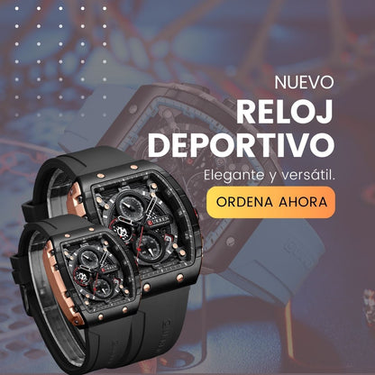 Reloj Deportivo Curren para hombres con Correa de Silicona