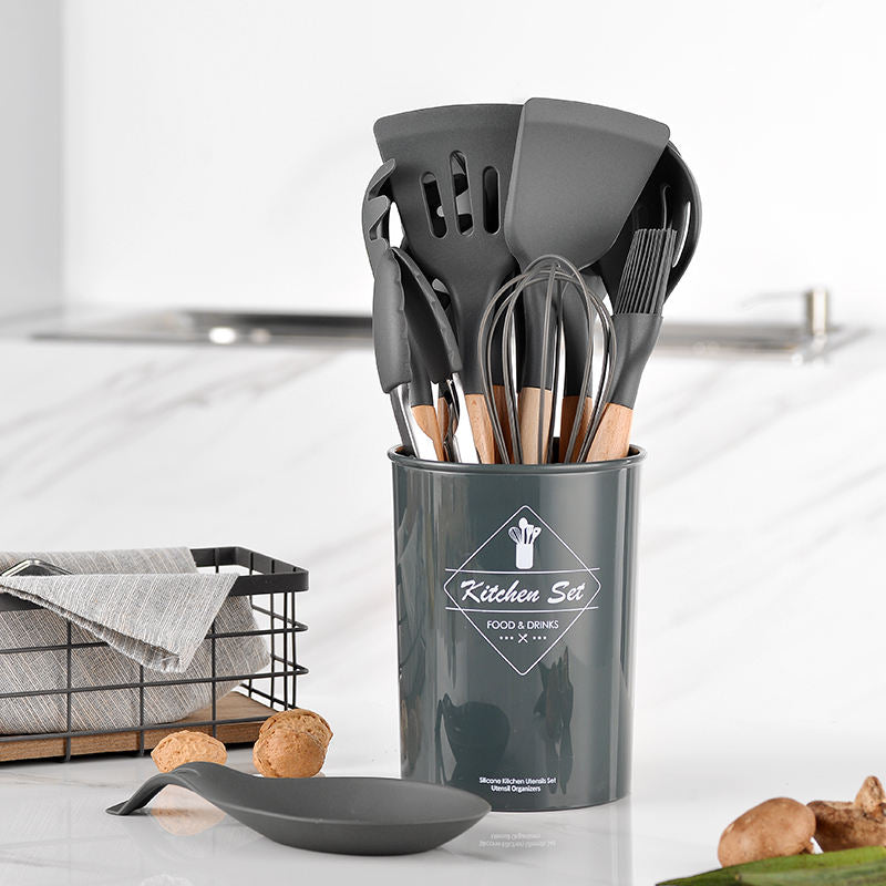 SET DE UTENSILIOS EN SILICONA PARA COCINA