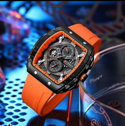 Reloj Deportivo Curren para hombres con Correa de Silicona