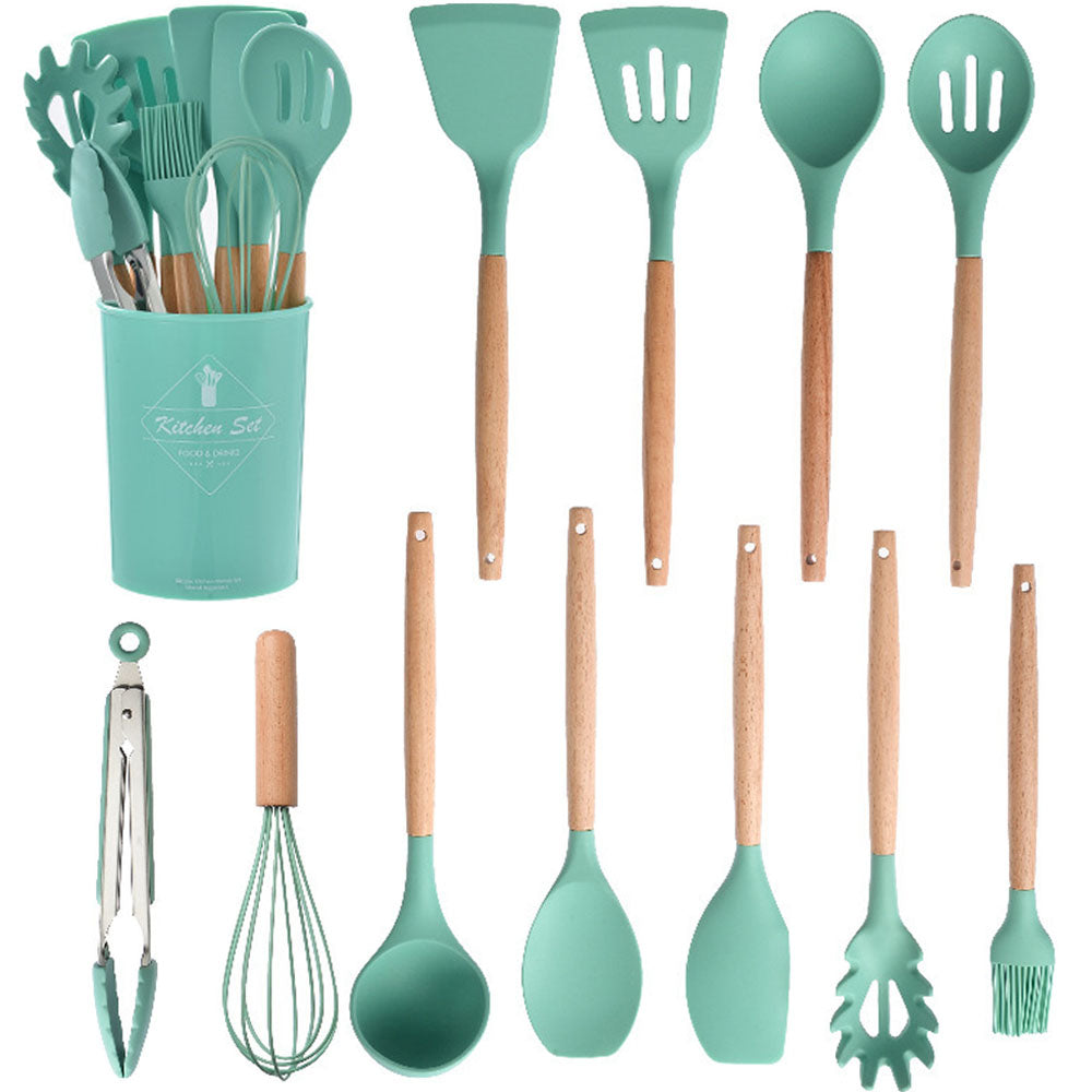 SET DE UTENSILIOS EN SILICONA PARA COCINA